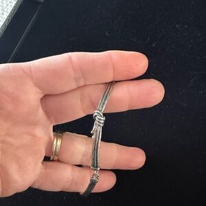 Silpada Sterling Silver Love Knot Bracelet B2826